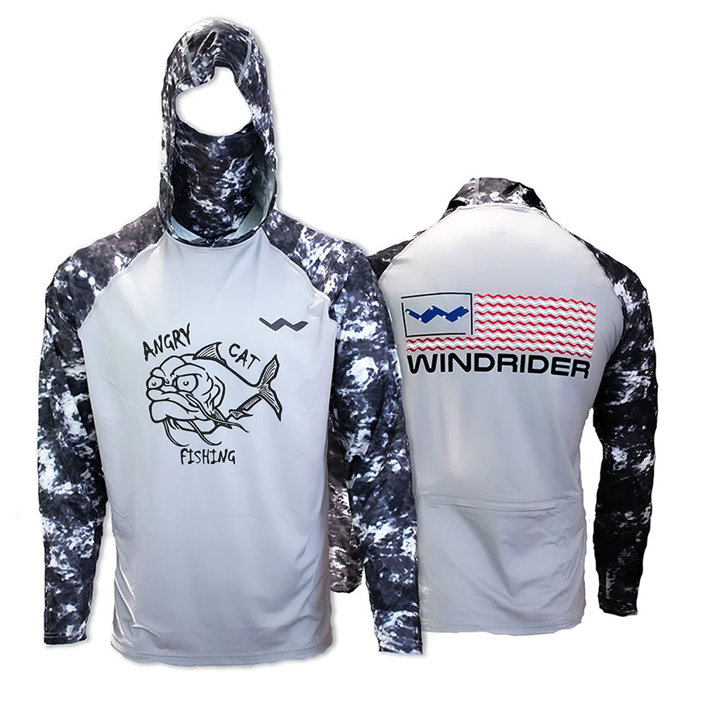 AngryCat Fishing Atoll Fishing Shirt - Grey - WindRider