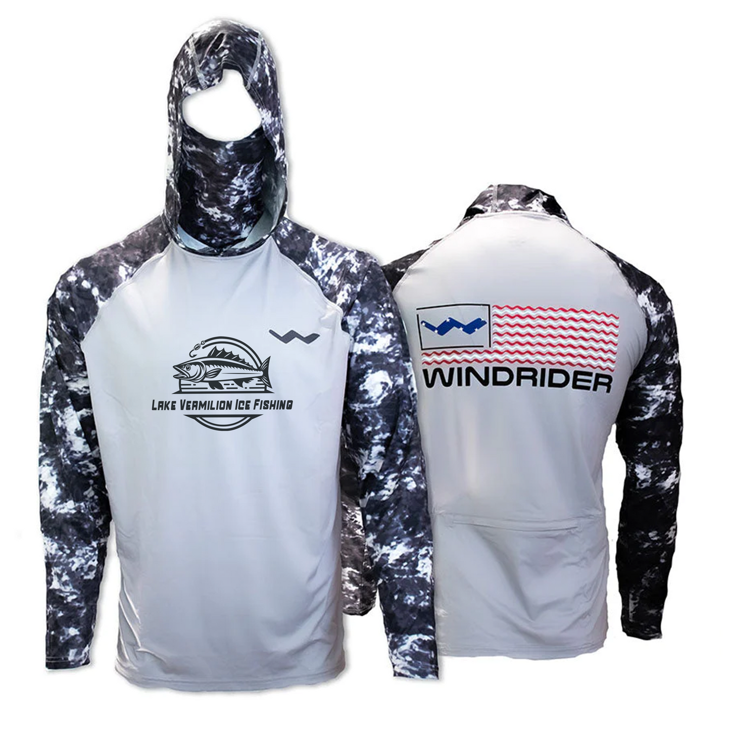 Lake Vermilion Ice Fishing Atoll Fishing Shirt - Grey - WindRider