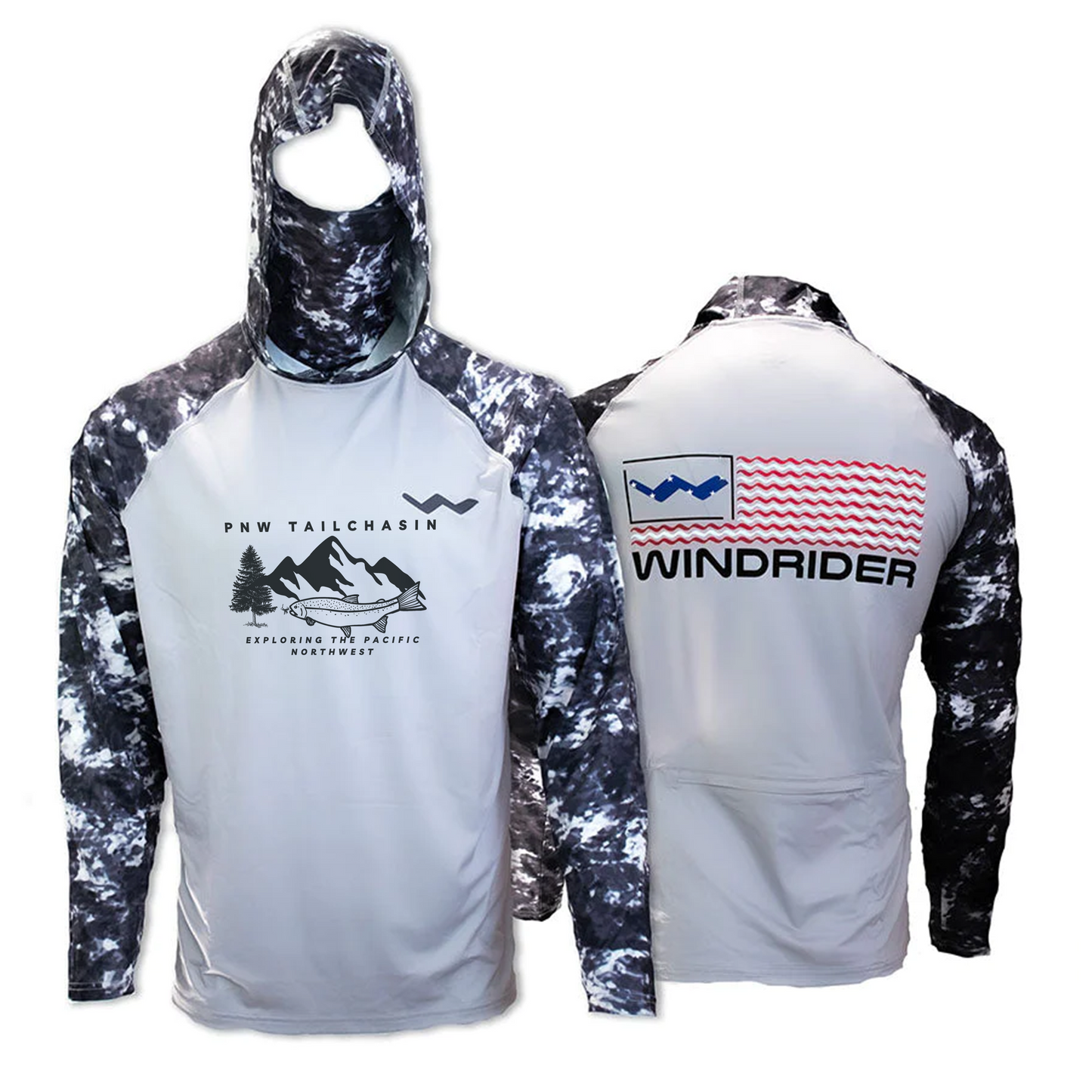 PNW TAILCHASIN Atoll Fishing Shirt - Grey - WindRider