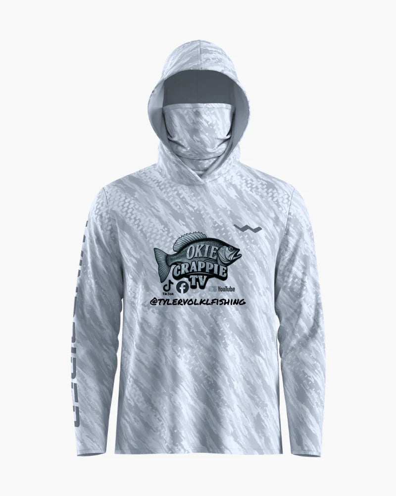 OKIE CRAPPIE TV Hooded Helios - Hooded - Grey - WindRider