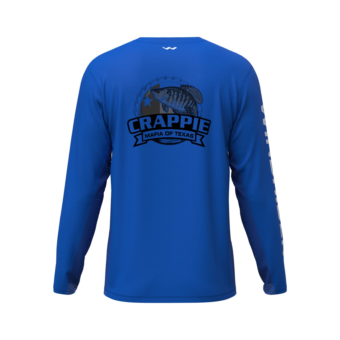 Crappie Mafia Of Texas Helios Fishing Shirt - Blue - WindRider