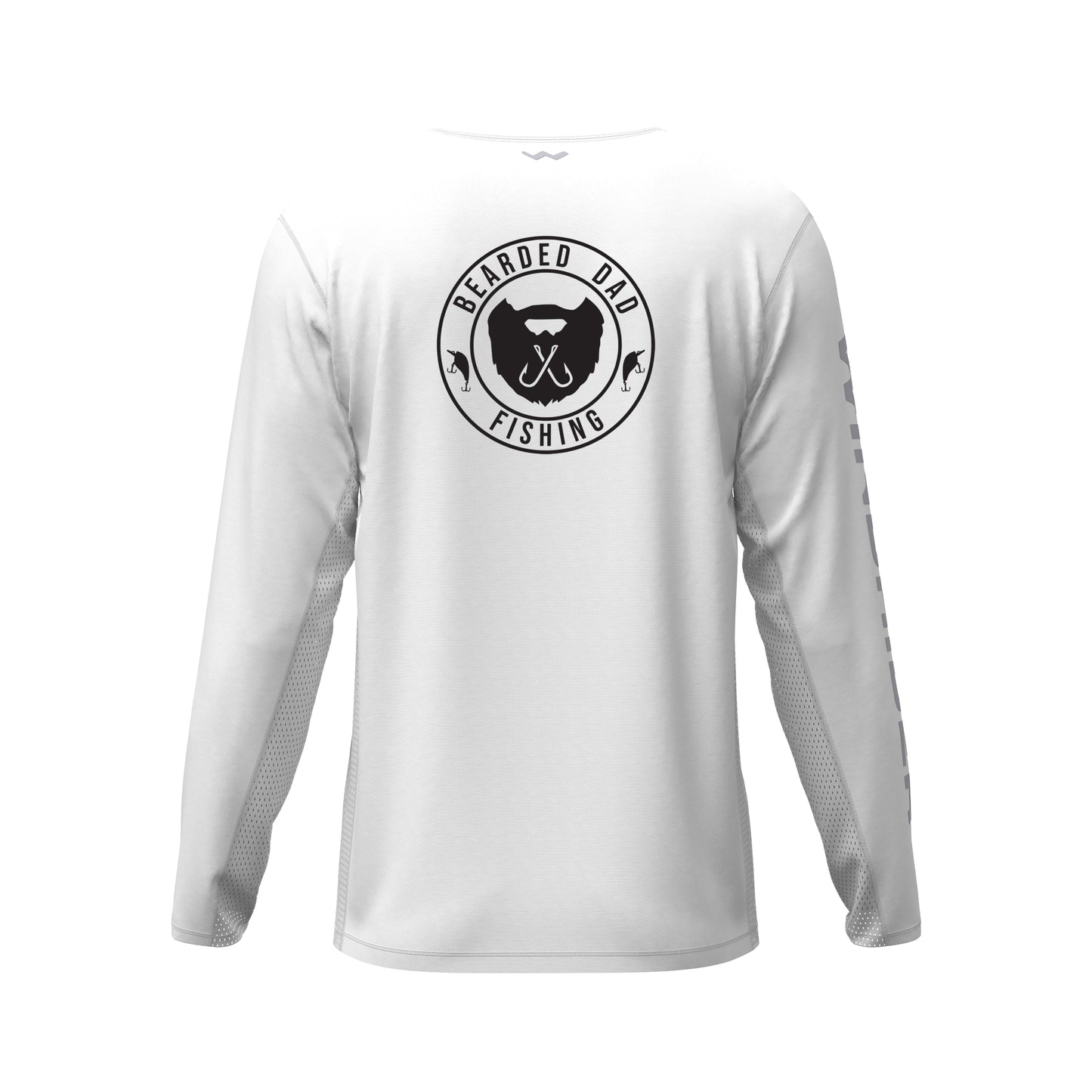 Bearded Dad Fishing Helios Fishing Shirt - White - WindRider