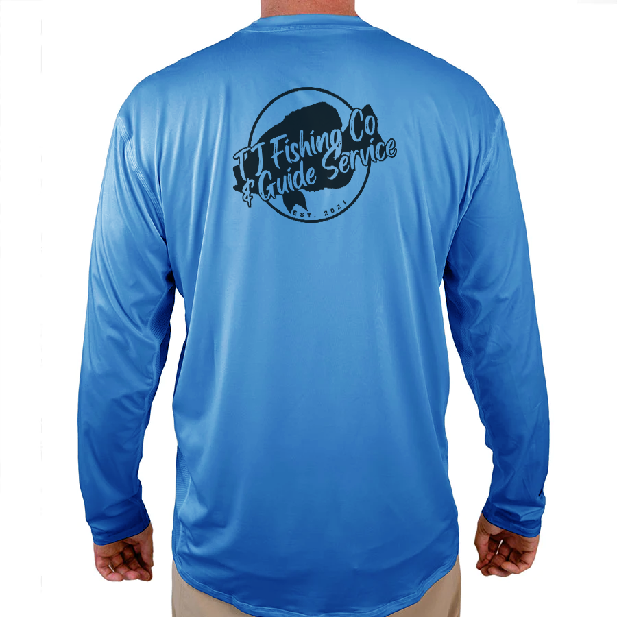 TJ FishingCo&Guide Service Helios Fishing Shirt - White - WindRider