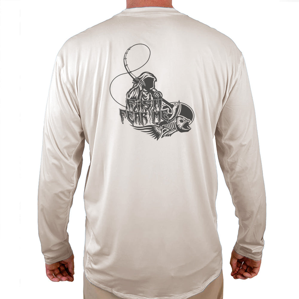 The Bass Reaper Helios Fishing Shirt - White - WindRider