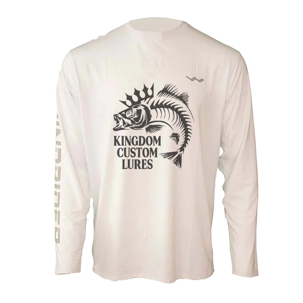 Kingdom Custom Lure Helios Fishing Shirt - White - WindRider