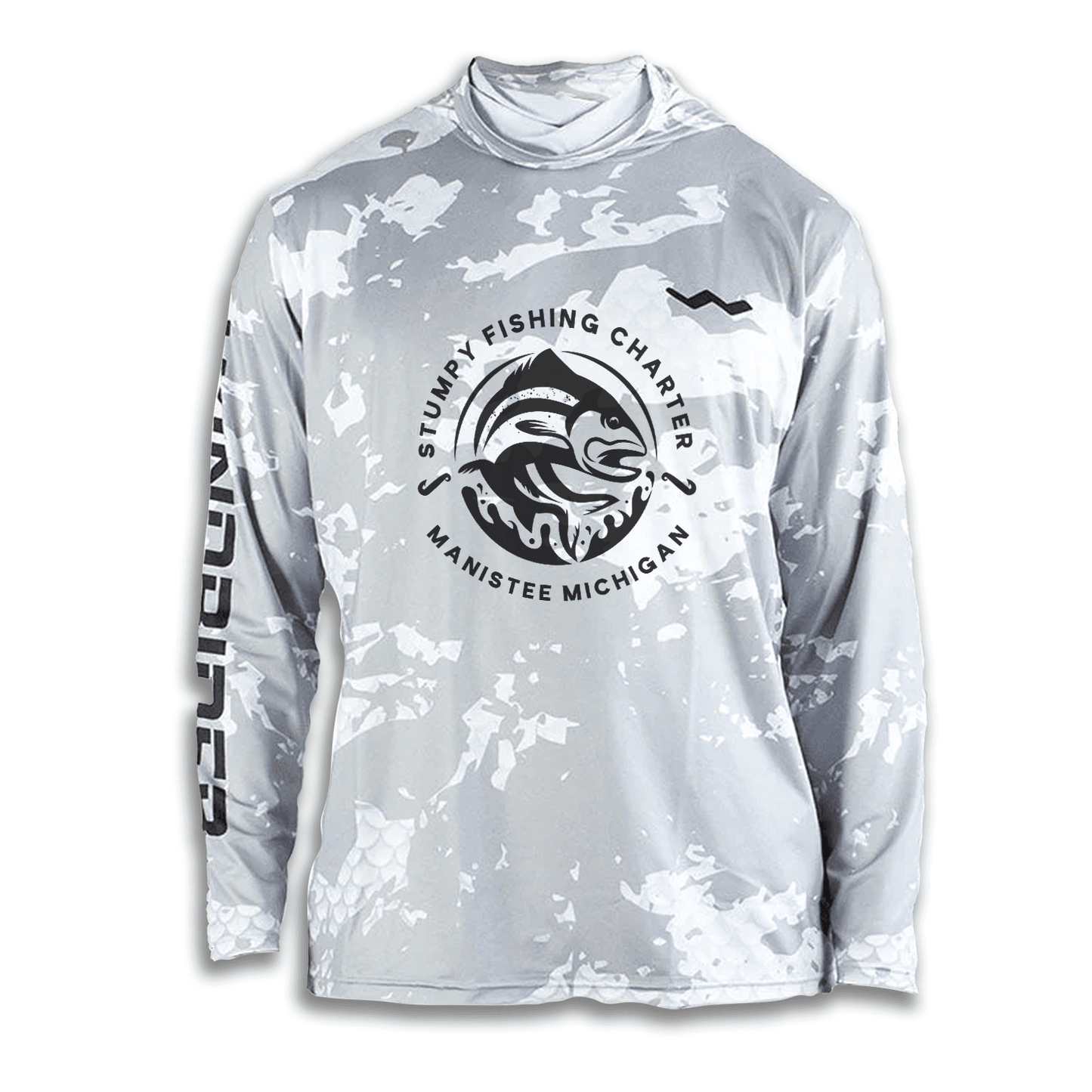 Stumpy Fishing Charter Hooded Helios - Hooded - Grey - WindRider