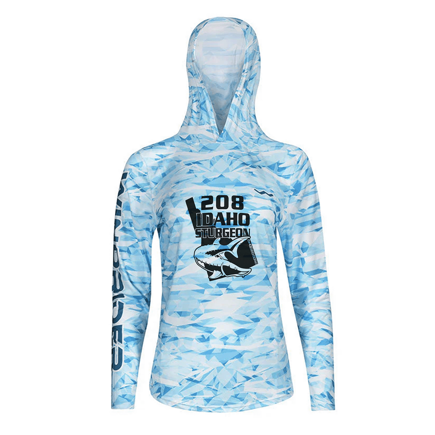 Women's 208 Idaho Fishing HELIOS™ Hooded Sun Shirts - Hooded - Camo - WindRider