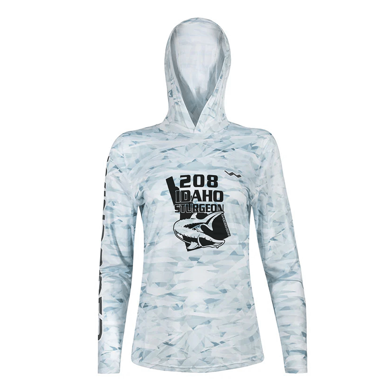 Women's 208 Idaho Fishing HELIOS™ Hooded Sun Shirts - Hooded - Camo - WindRider