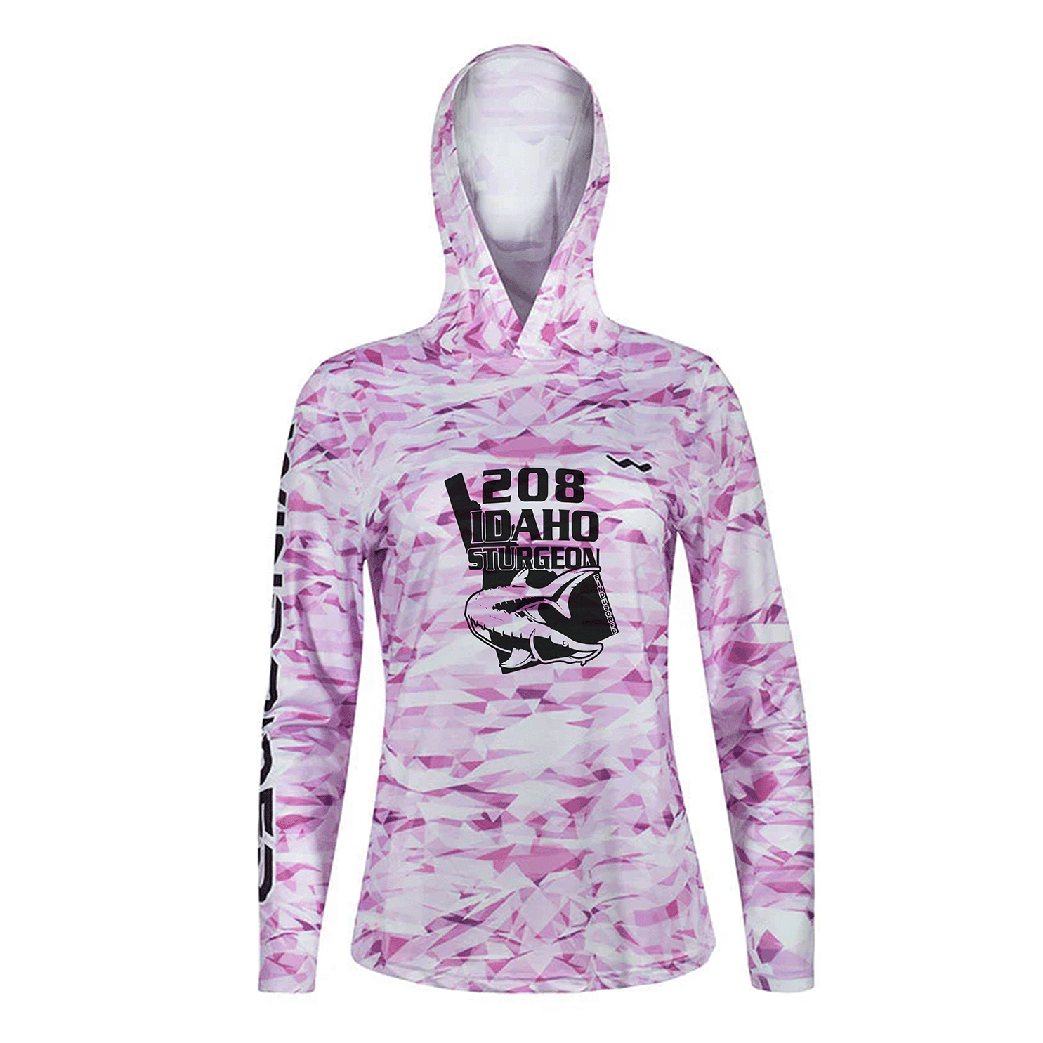 Women's 208 Idaho Fishing HELIOS™ Hooded Sun Shirts - Hooded - Camo - WindRider