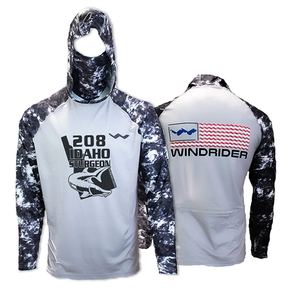 208 Idaho Sturgeon Atoll Fishing Shirt - Grey - WindRider