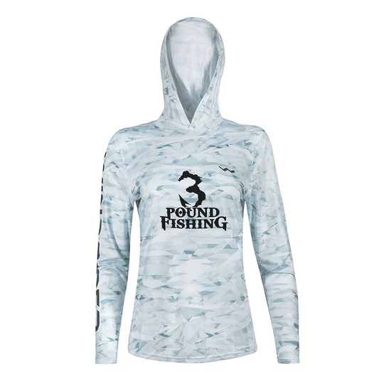 Women's 3 Pound Fishing HELIOS™ Hooded Sun Shirts - Hooded - Camo - WindRider
