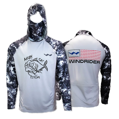 AngryCat Fishing Atoll Fishing Shirt - Grey - WindRider