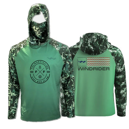 Folmar Atoll Fishing Shirt - Green - WindRider