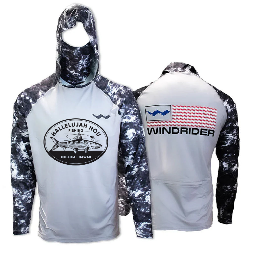 Hallelujah Hou Atoll Fishing Shirt - Grey - WindRider