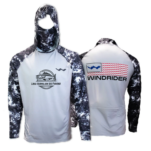 Lake Vermilion Ice Fishing Atoll Fishing Shirt - Grey - WindRider