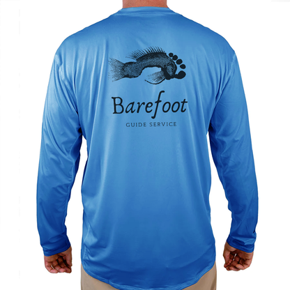 Barefoot Guide Service Helios Fishing Shirt - Blue - WindRider