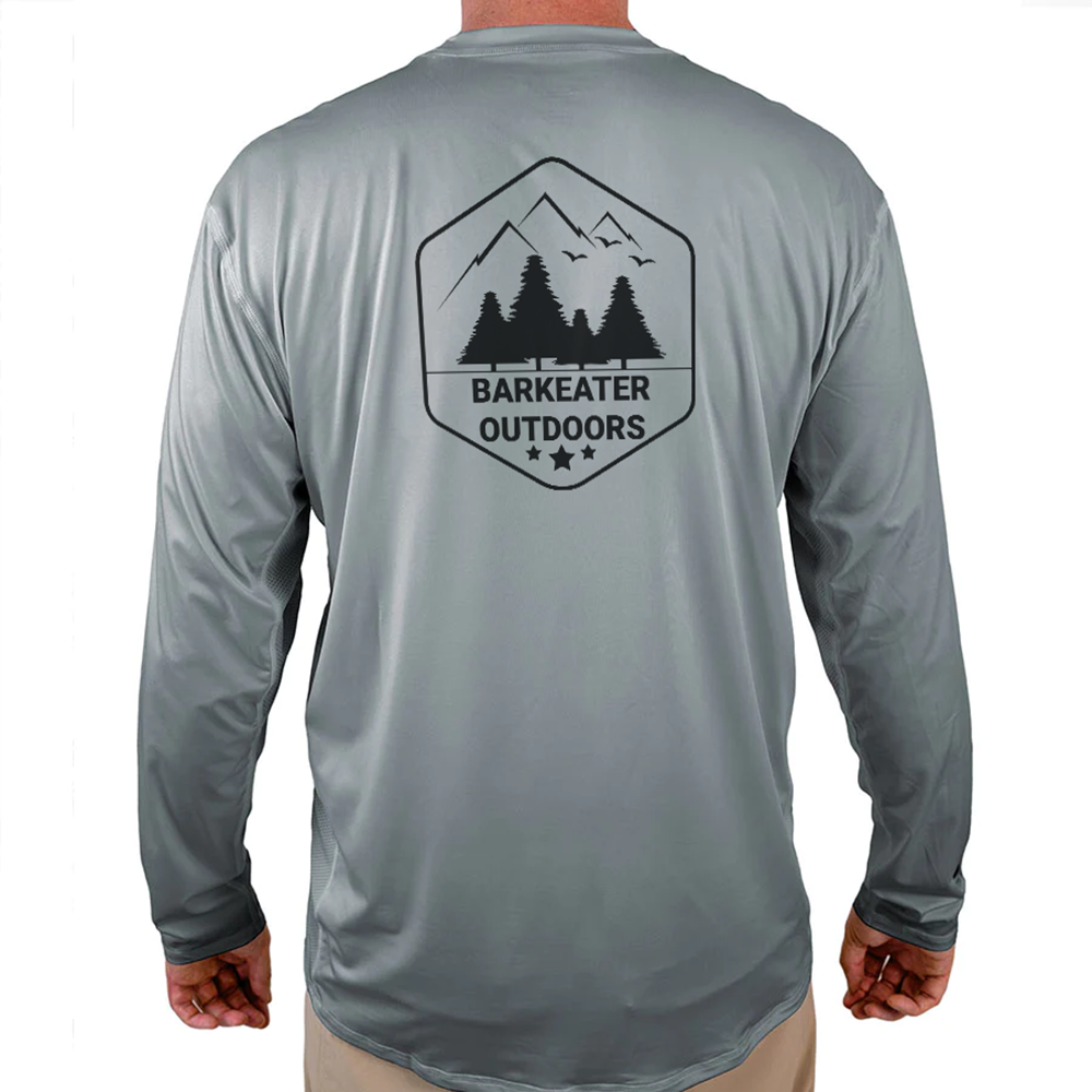 Barkeater Outdoors Helios Fishing Shirt - Grey - WindRider