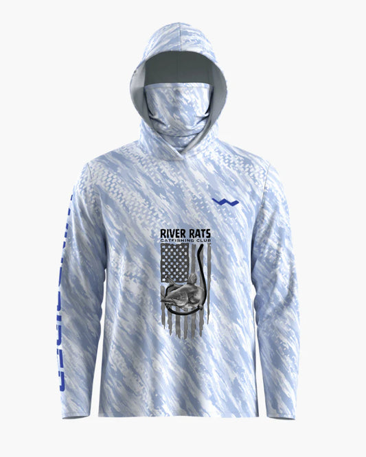 River Rats Catfishing Club Hooded Helios - Hooded - Blue - WindRider