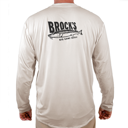 Brock's Big Game Tackle Helios Fishing Shirt - White - WindRider