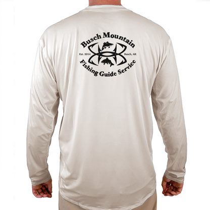 Busch Mountain Fishing Guide Service Helios Fishing Shirt - White - WindRider
