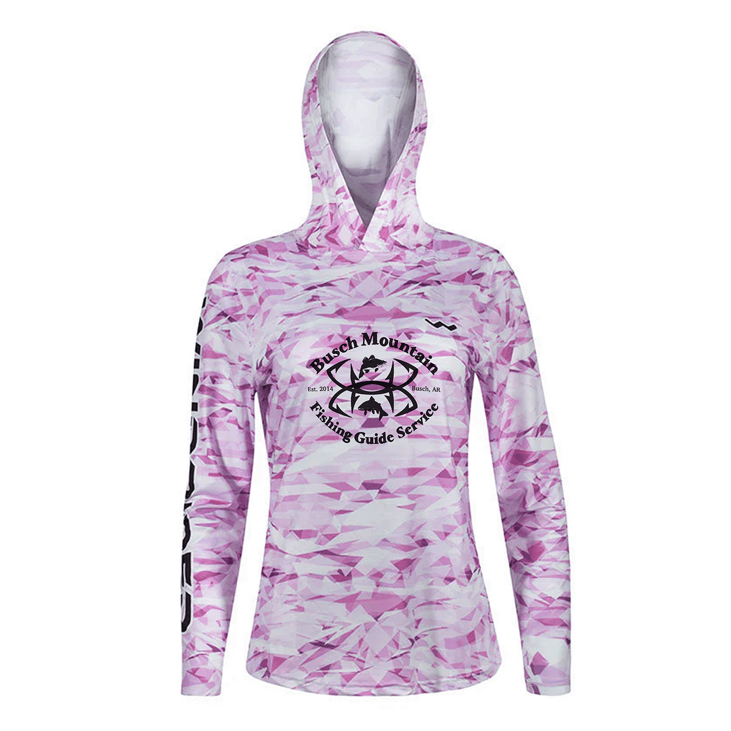 Women's Busch Mountain Fishing Guide Service HELIOS™ Hooded Sun Shirts - Hooded - Camo - WindRider