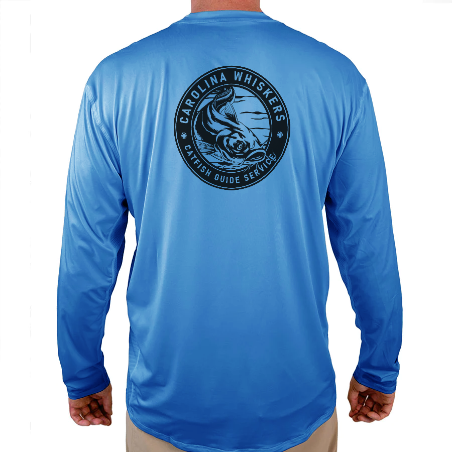 Carolina Whiskers Helios Fishing Shirt - Blue - WindRider