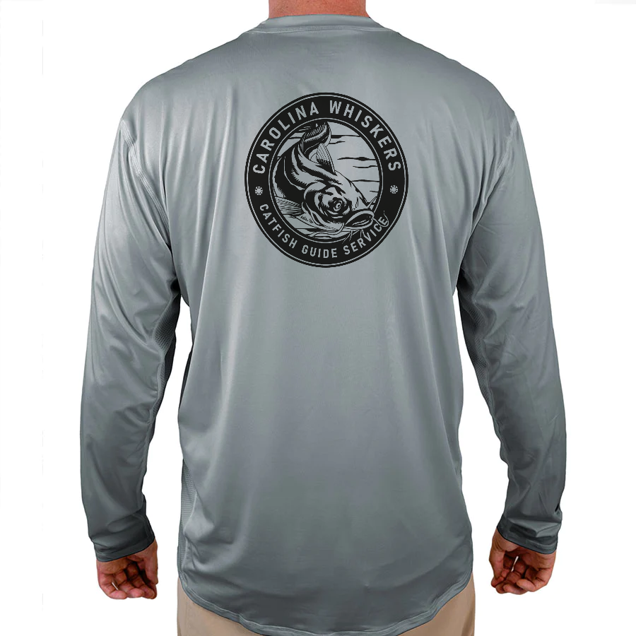 Carolina Whiskers Helios Fishing Shirt - Grey - WindRider