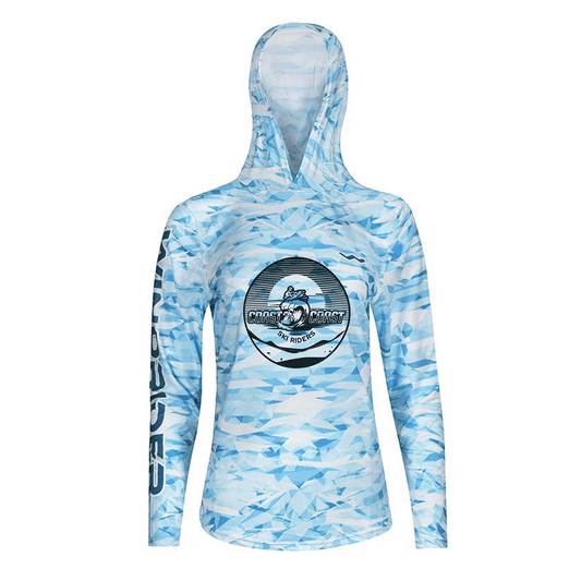 Women's Coast 2 Coast Ski Riders HELIOS™ Hooded Sun Shirts - Hooded - Camo - WindRider