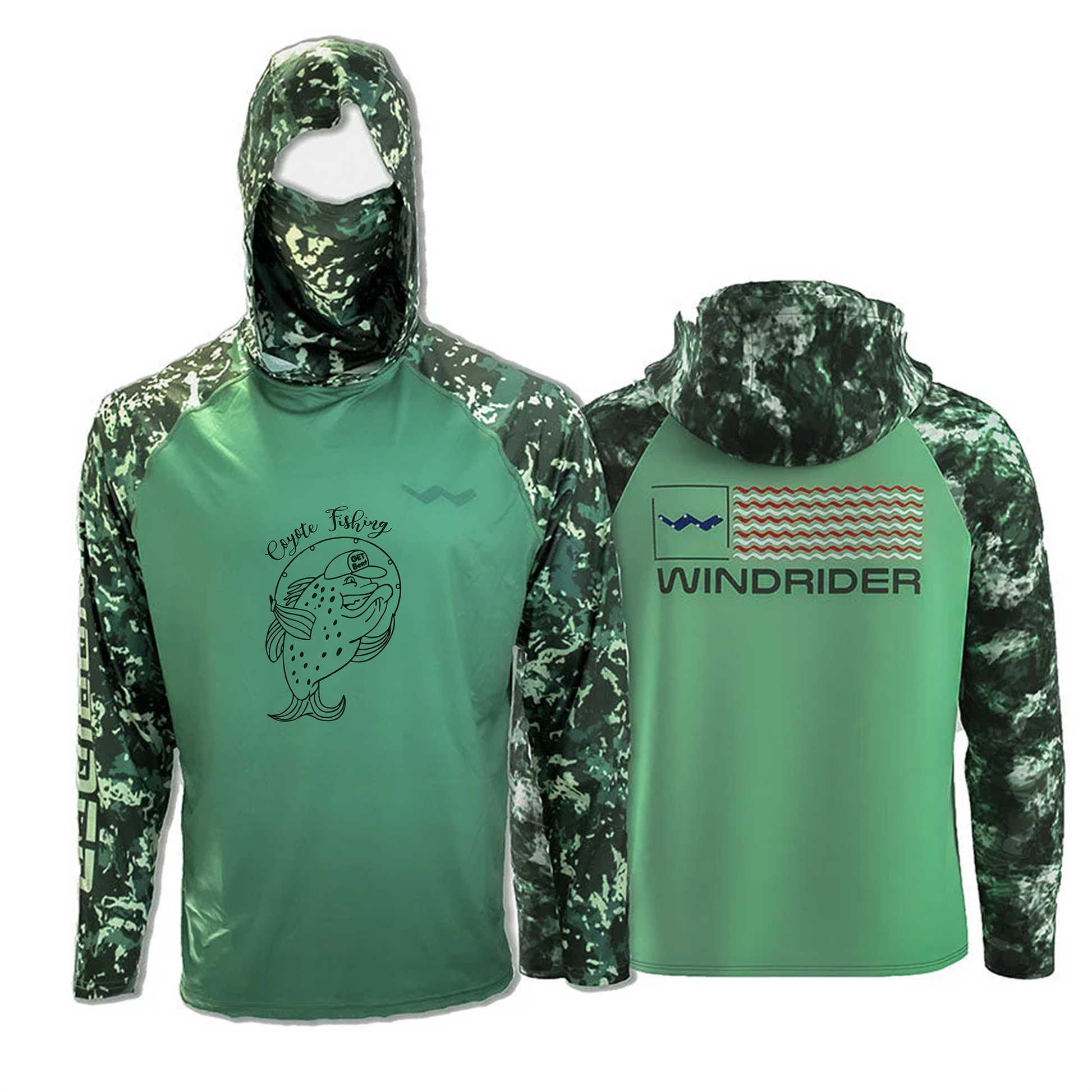Coyote Fishing Atoll Fishing Shirt - Green - WindRider