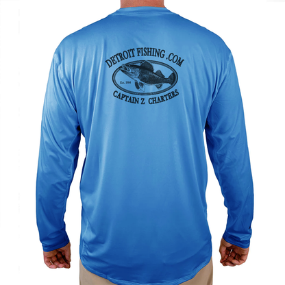 DetroitFishing.com Helios Fishing Shirt - Blue - WindRider