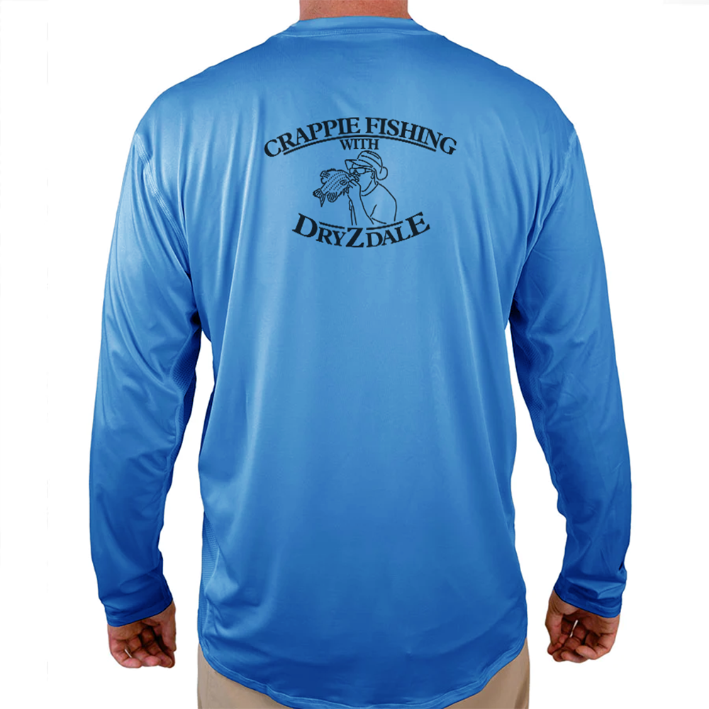 Crappie Fishing With Dryzdale Helios Fishing Shirt - Blue - WindRider