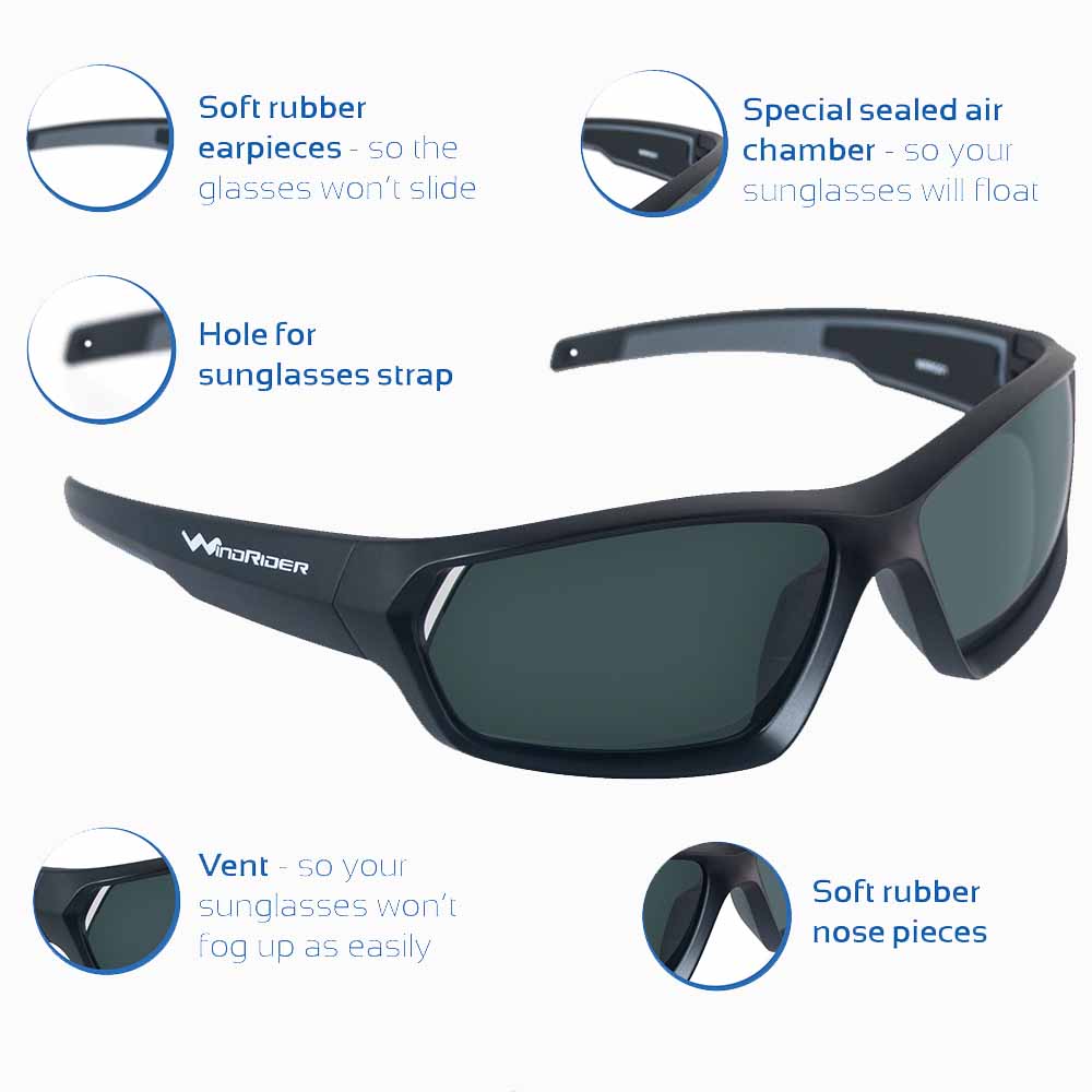 Floaterz Polarized Floating Sunglasses White Frame - Floating - WindRider