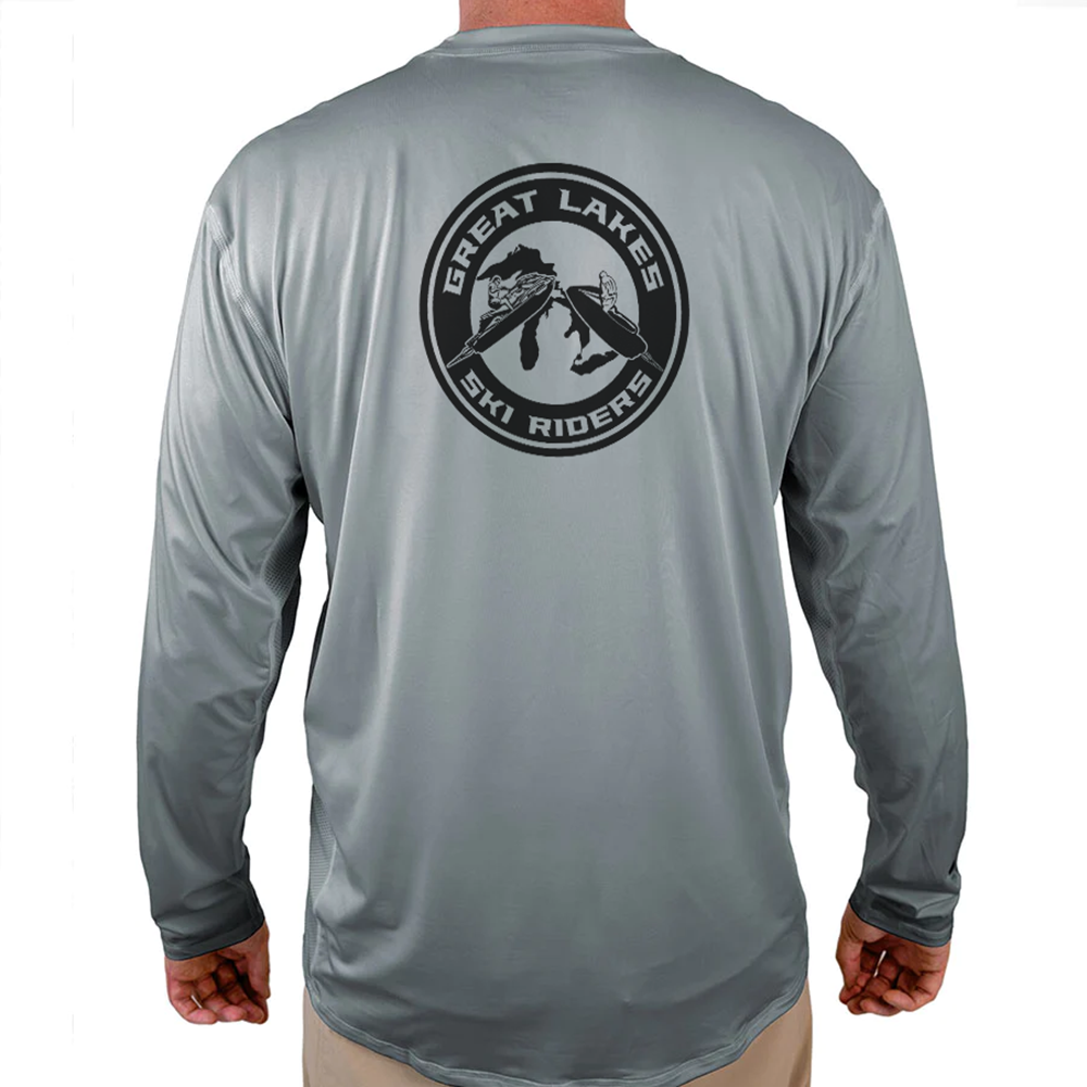 Great Lakes Ski Riders Helios Fishing Shirt - Grey - WindRider