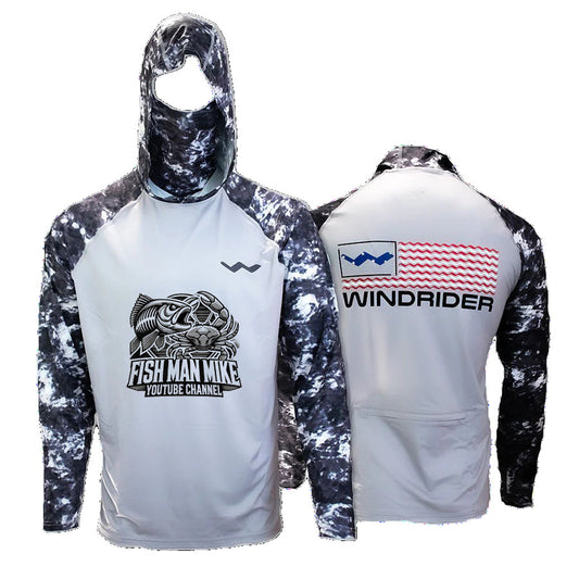 FishManMike Atoll Fishing Shirt - Grey - WindRider