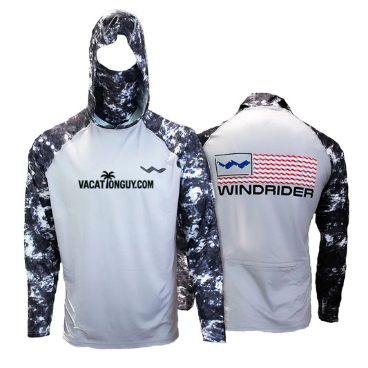 VacationGuy.com Club Atoll Fishing Shirt - Grey - WindRider