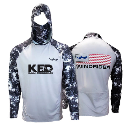 Kayak Fishing Dad's Atoll Fishing Shirt - Grey - WindRider