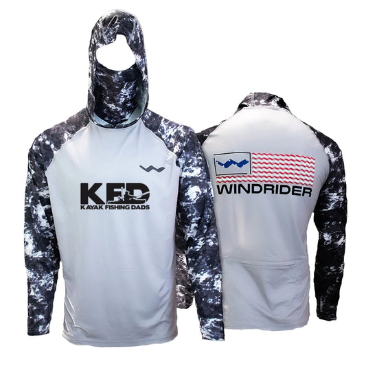 Kayak Fishing Dad's Atoll Fishing Shirt - Grey - WindRider