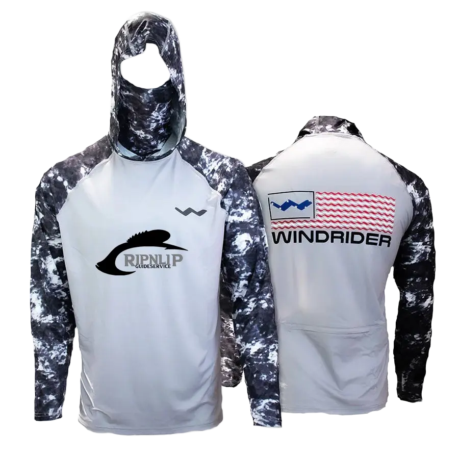 RipNLips Atoll Fishing Shirt - Grey - WindRider