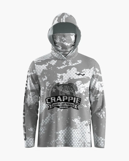 Crappie Mafia Of Texas Hooded Helios - Hooded - Grey - WindRider