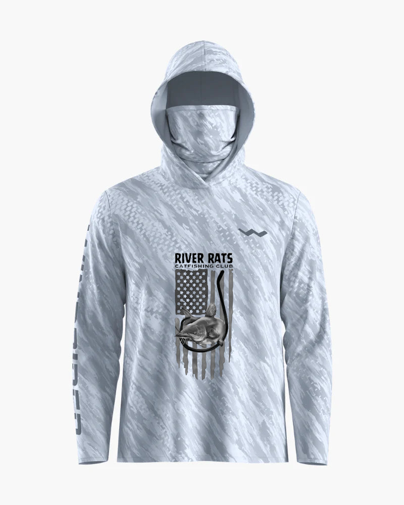 River Rats Catfishing Club Hooded Helios - Hooded - Grey - WindRider