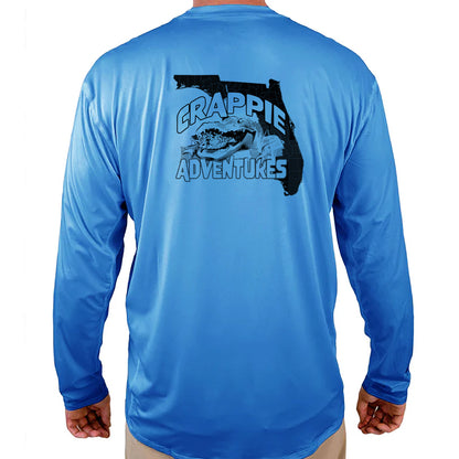 Crappie Adventures Helios Fishing Shirt - Blue - WindRider