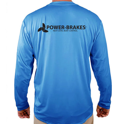 Power Brakes Helios Fishing Shirt - Blue - WindRider