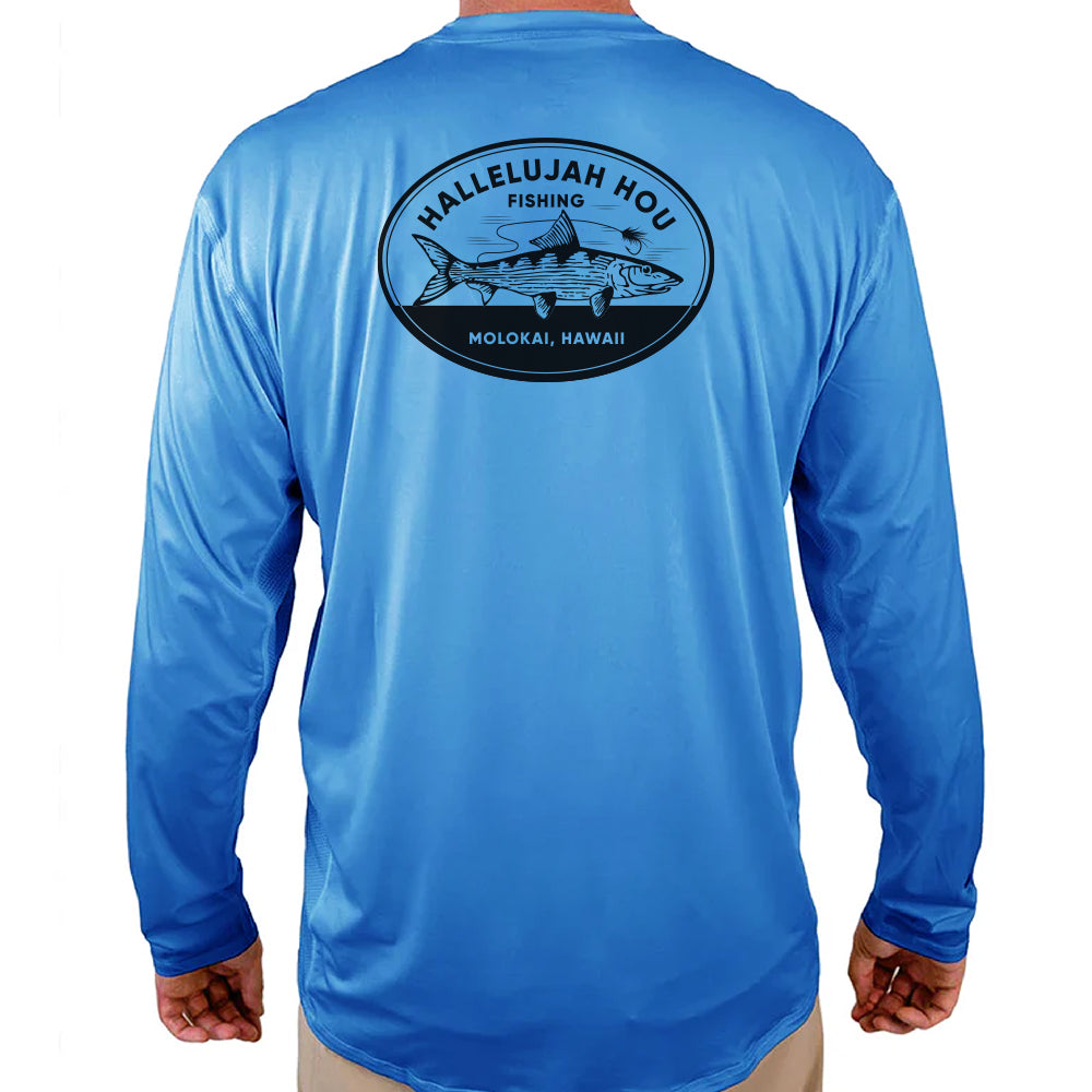 Hallelujah Hou Fishing Shirt - Blue - WindRider