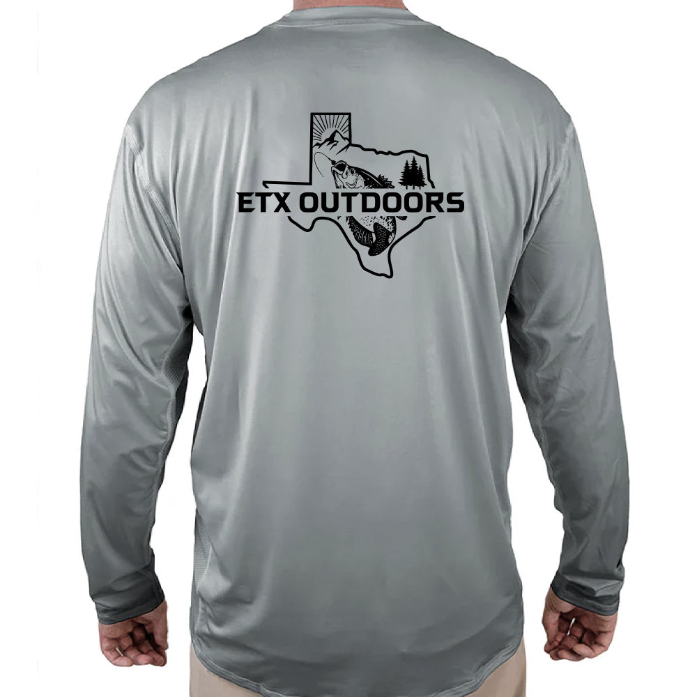 ETXOutdoors Helios Fishing Shirt - Grey - WindRider