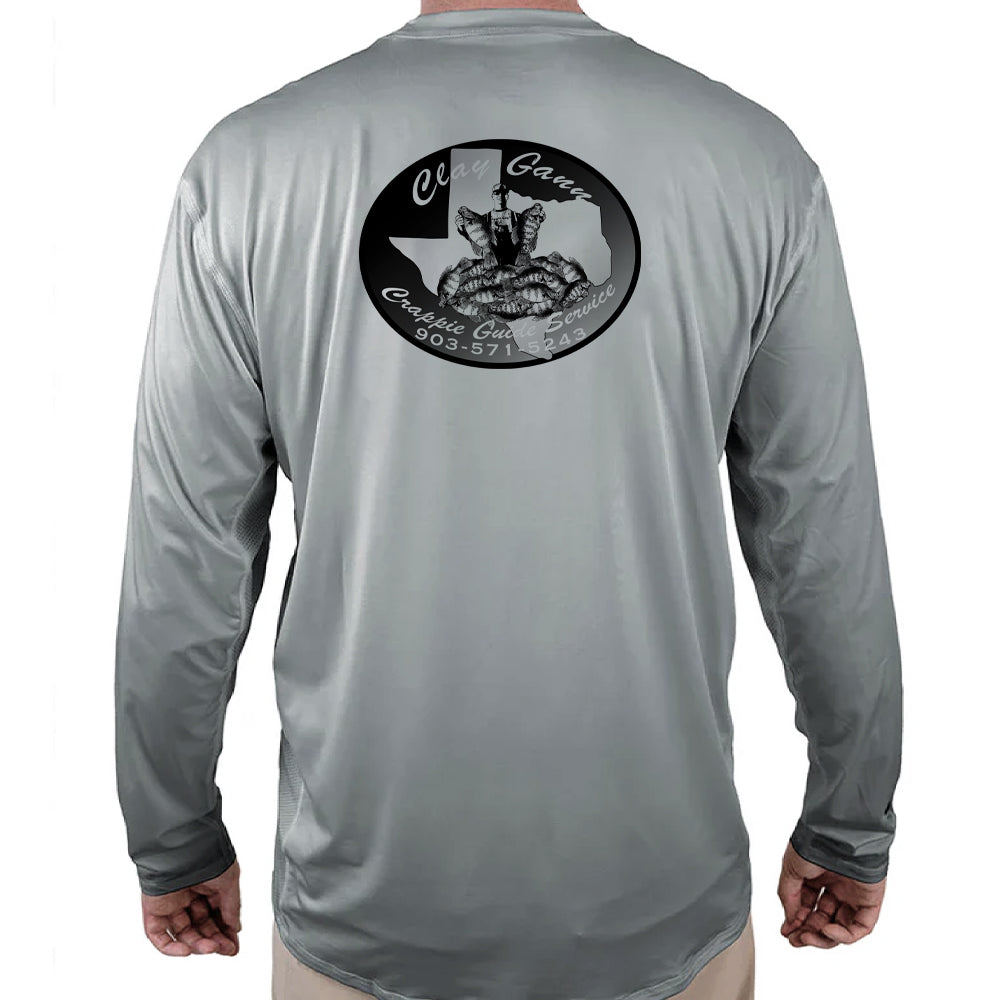 ClayGann.com Helios Fishing Shirt - Grey - WindRider