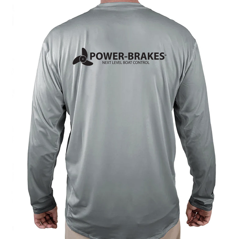 Power Brakes Helios Fishing Shirt - Grey - WindRider