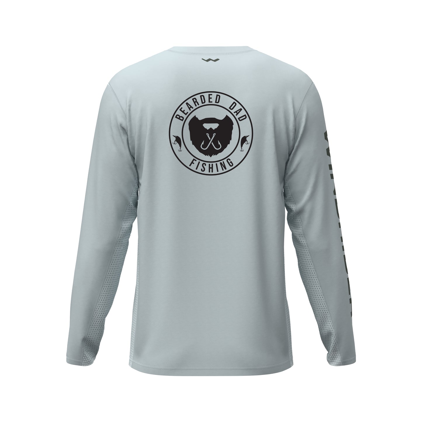 Bearded Dad Fishing Helios Fishing Shirt - Grey - WindRider