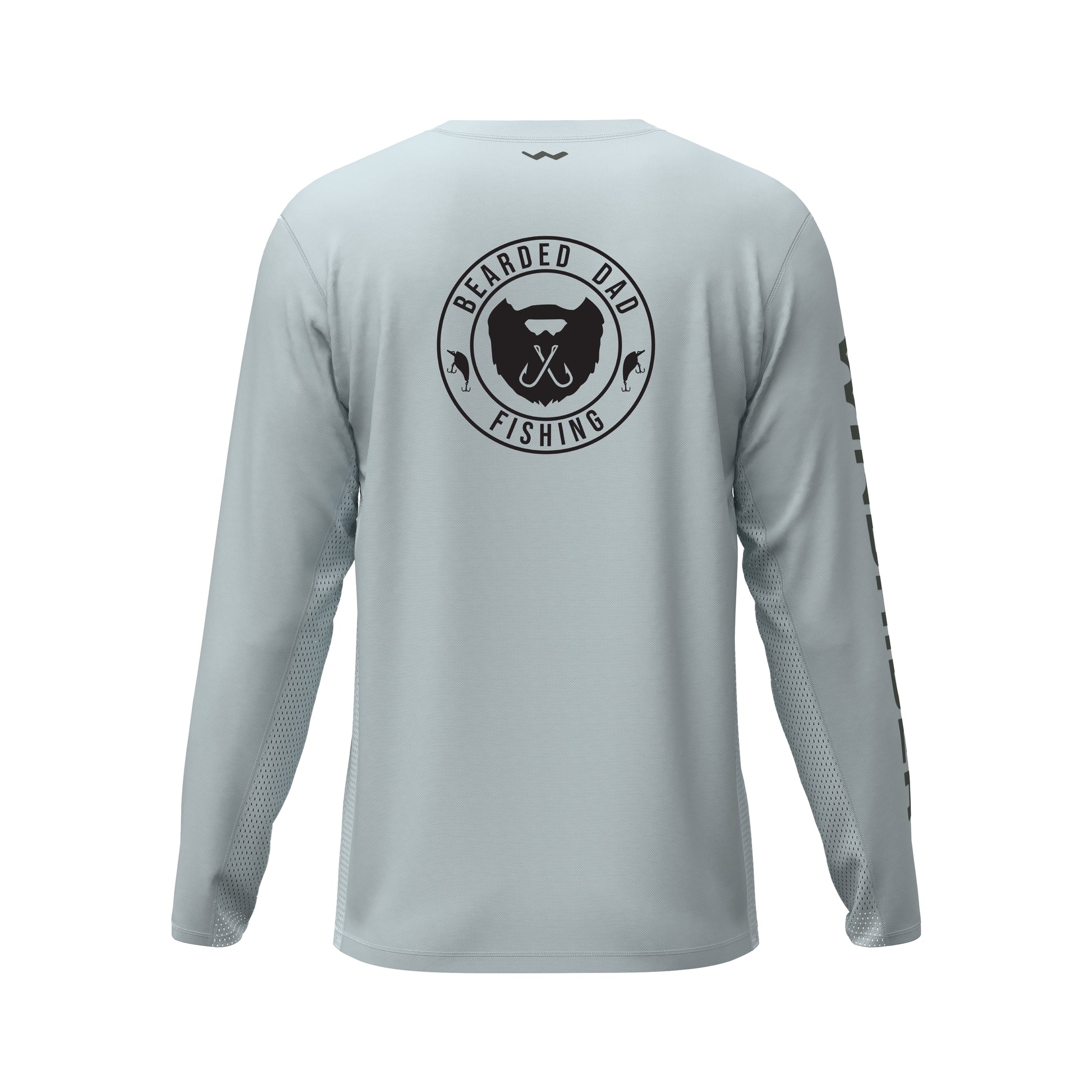 Bearded Dad Fishing Helios Fishing Shirt - Grey - WindRider