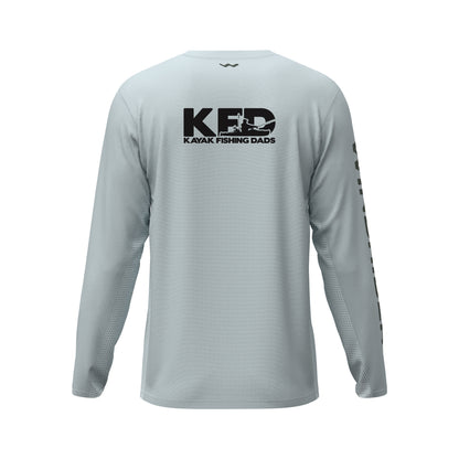 Kayak Fishing Dad's Helios Fishing Shirt - Grey - WindRider