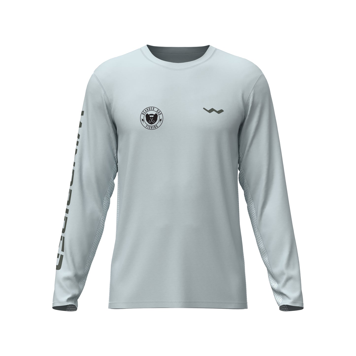 Bearded Dad Fishing Helios Fishing Shirt - Grey - WindRider